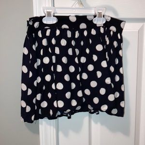 Eye Candy polka dot mini skater skirt